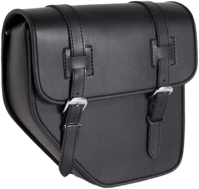 CustomAcces - CustomAcces Ibiza Saddlebag w/Base Plate - Left - Black - AP0014N