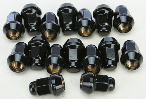 Sedona - Sedona Lug Nuts - 10mm, 60 Tapered - 14mm Head - Black - ALUGB-14BX