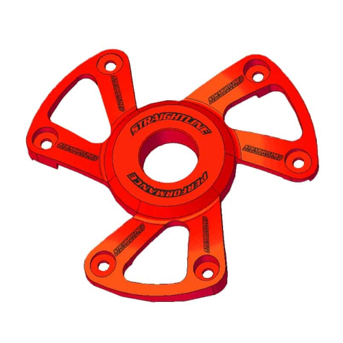 Straightline Performance - Straightline Performance Billet Clutch Cover - Anodized Red - 123-172