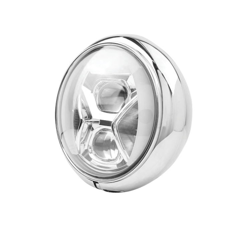 Highsider - Highsider 7in. LED Adaptive Headlight - Chrome - 223-240