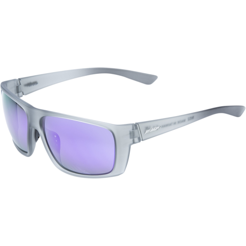 FMF Racing - FMF Racing Pit Stop Vision Sunglasses - F-61507-262-01 - Matte Crystal Smoke / Purple Mirror Lens - OSFM