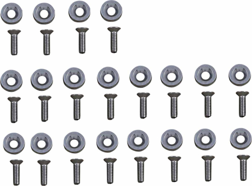 Moose Racing - Moose Racing Fender Washer Kit - Silver - 100-1014-PU