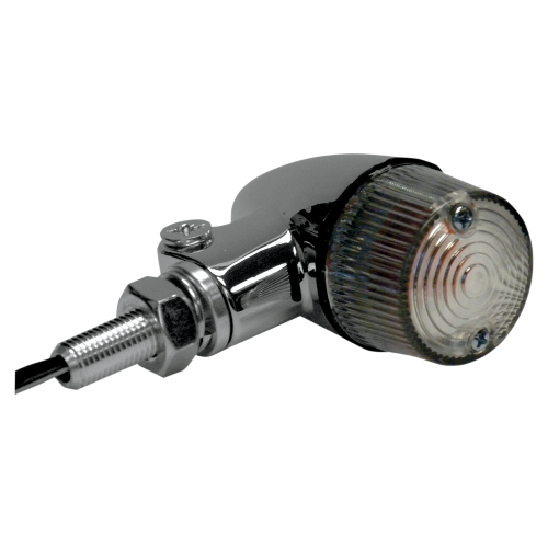 K&S Technologies - K&S Technologies Chrome Aluminum Marker Lights - Round #2 with Clear Lens - Single Filament - 25-8331CM