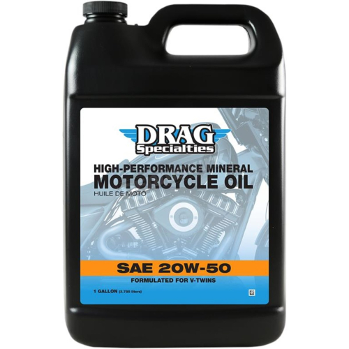 Drag Specialties - Drag Specialties High-Performance Mineral Engine Oil - 20W50 - 3601-0769