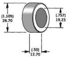 HardDrive - HardDrive 3/4in. Axle Spacers - .50in. W - Zinc - 339298