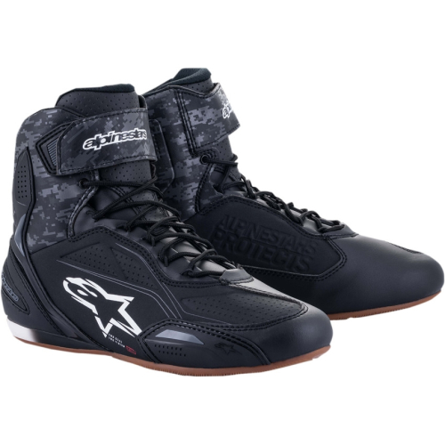 Alpinestars - Alpinestars Faster-3 Riding Shoes - 2510219118210 - Black/Gunmetal/Gray - 10