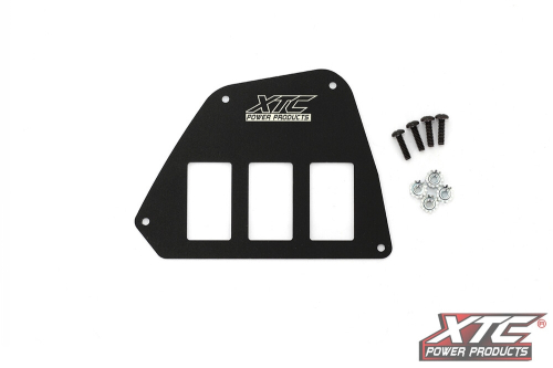 XTC Power Products - XTC Power Products Dash 3 Switch Mount Plates - SP-3SW-HT