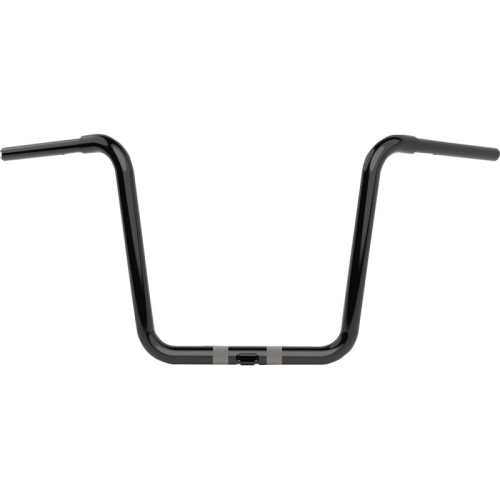 LA Choppers - LA Choppers 1-1/4in. Twin Round Handlebar - 14in. - Gloss Black - LA-7324-14B