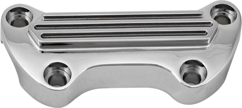 HardDrive - HardDrive Finned Handlebar Clamp - Chrome - 10-711C