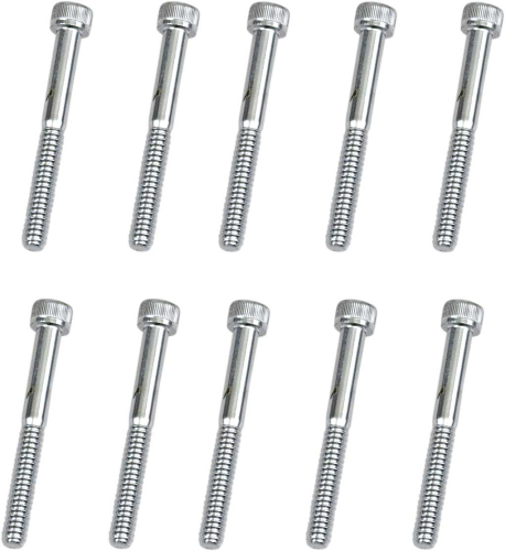 Drag Specialties - Drag Specialties #10 Fine and Coarse-Thread Knurled Socket-Head Bolts - 10-24 x 2in. - MPB199