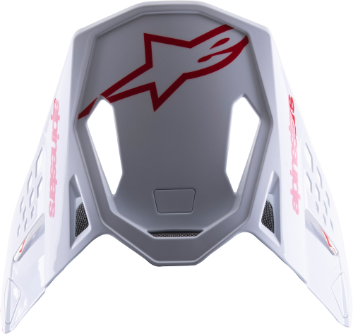 Alpinestars - Alpinestars Visor for S-M8 Radium Helmets - Red/White - 8981523-3012-OS