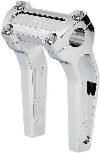 Thrashin Supply Company - Thrashin Supply Company Pullback Handlebar Riser Kit without Gauge Cutout - 6-1/2in. - Chrome - TSC-6525-3