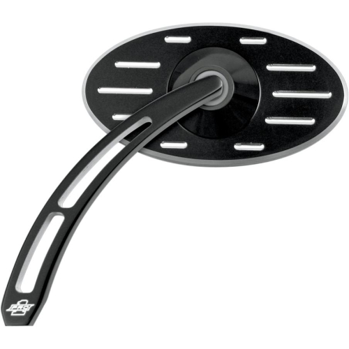 Pro-One Performance - Pro-One Performance Oval Pro Street Ball-Milled with Teardrop Cutout Stem - Left - Black - 102630B