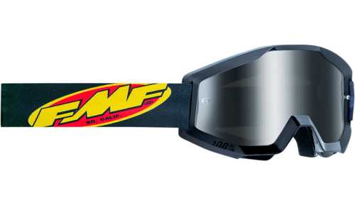 FMF Racing - FMF Racing PowerCore Core Youth Goggles - F-50500-252-01 - Black / Mirror Silver Lens - OSFM