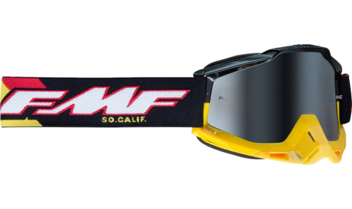 FMF Racing - FMF Racing PowerBomb Speedway Goggles - F-50037-00013 - Speedway / Silver Mirror Lens - OSFM