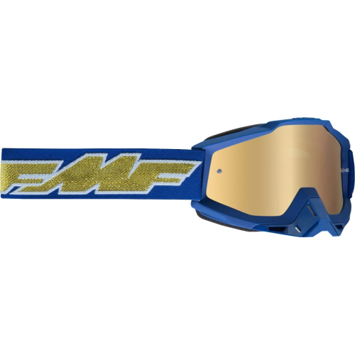 FMF Racing - FMF Racing PowerBomb Goggles - F-50037-00010 - Rocket Blue/Navy / Gold Mirror Lens - OSFM