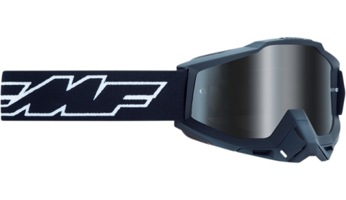 FMF Racing - FMF Racing PowerBomb Rocket Goggles - F-50200-252-01 - Black / Mirror Silver Lens - OSFM