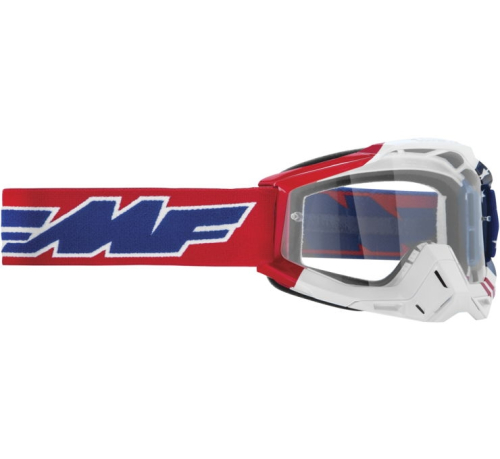 FMF Racing - FMF Racing PowerBomb US of A Goggles - F-50036-00006 - US of A / Clear Lens - OSFM