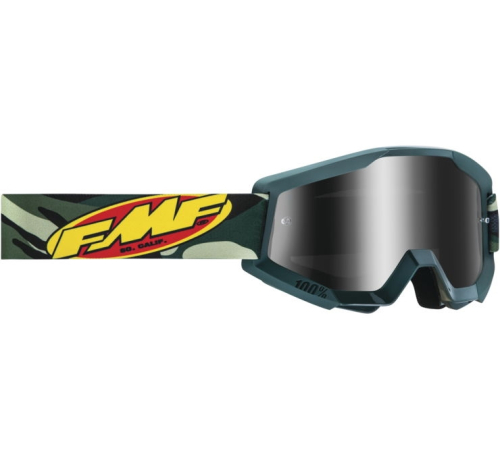 FMF Racing - FMF Racing PowerCore Assault Goggles - F-50051-00001 - Camo / Silver Mirror Lens - OSFM
