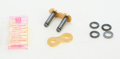 D.I.D - D.I.D Clip Connecting Link for 520 ATV Series X-Ring Chain - Gold/Black - FJ520ATV