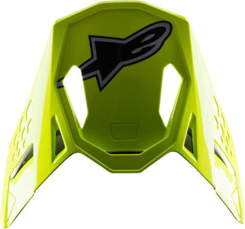 Alpinestars - Alpinestars Visor for S-M8 Factory Helmets - Black/Yellow/Orange Glossy - 8982222-1578-OS