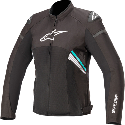 Alpinestars - Alpinestars Stella T-GP Plus R V3 Air Womens Jacket - 331062012702X - Black/White/Teal - 2XL