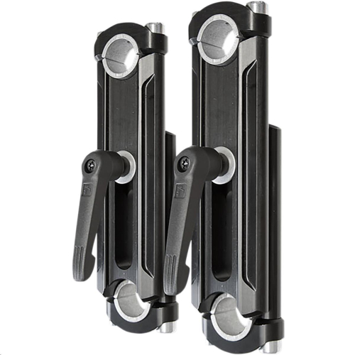 Rox Speed FX - Rox Speed FX Elite Height-Adjustable Snowmobile Handlebar Riser - Anodized Black - 6-8.25 - 1R-HA68SEK