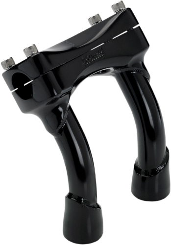 Biltwell Inc. - Biltwell Inc. Murdock Pullback Risers - 6in. - Satin Black - 6404-201-06