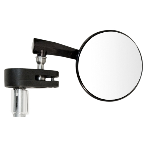 Emgo - Emgo Aluminum 3in. Bar End Mirror - Black - Right - 20-34041