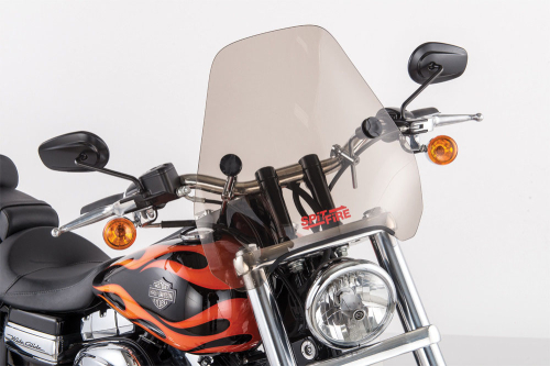 Slipstreamer - Slipstreamer S-06 Spitfire Sport Shield with 1 1/4in. Clamps - Smoke - S-06-T-1.25"