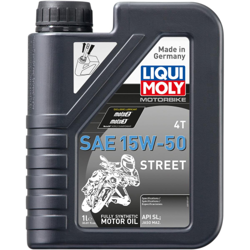 Liqui Moly - Liqui Moly 4T Synthetic Street Motor Oil - 15W-50 -1L - 20058