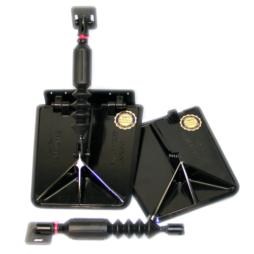 Nauticus - Nauticus SX9510-30 Smart Tab SX Trim Tabs f/13-15&rsquo; Boat w/30 - 40HP - Black