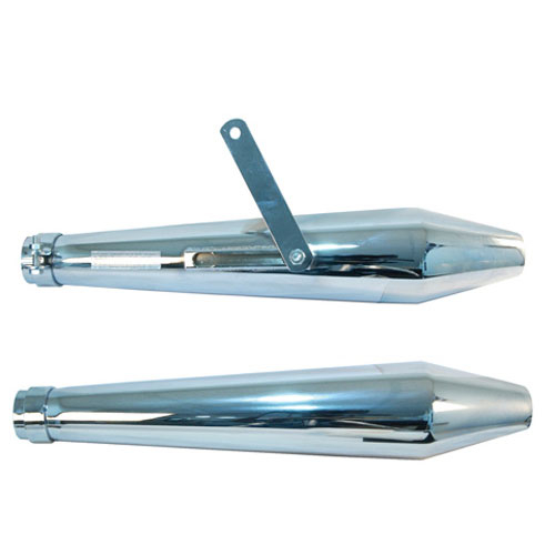 Emgo - Emgo Cafe Muffler - Chrome - 80-84032