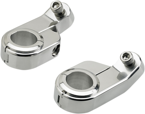 Biltwell Inc. - Biltwell Inc. O/S Speed Clamps - Angled - Chrome - 6903-105