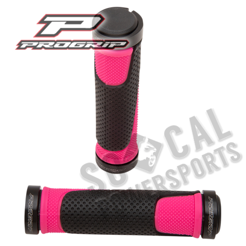 Pro Grip - Pro Grip 997 Lock-On Grips - Fuchsia/Black - PA099722FX02