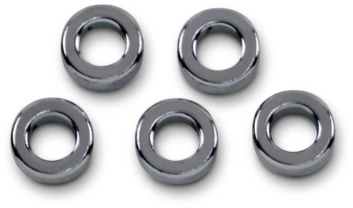 Drag Specialties - Drag Specialties Chrome Steel Spacers - 5/16in. x 1/4in. - MPB508