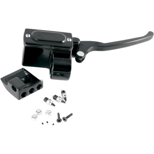 GMA Engineering - GMA Engineering Brake Master Cylinder Assembly w/ Switch Kit for 1in. Handlebar - 5/8in. Bore - Black - GMA-HB-5-B