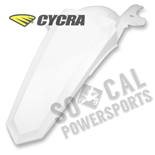Cycra - Cycra Powerflow Rear Fender - White - 1513-42
