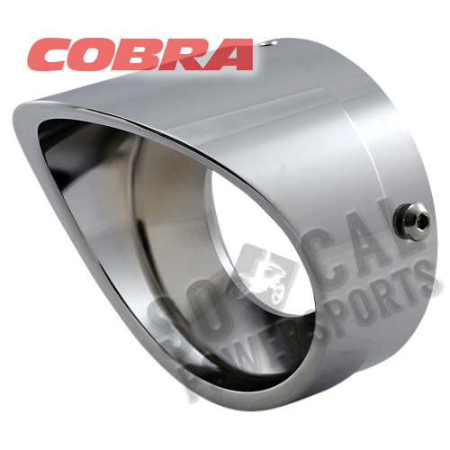 Cobra - Cobra 4in. Billet Exhaust Tip - Scalloped - PT-1009P