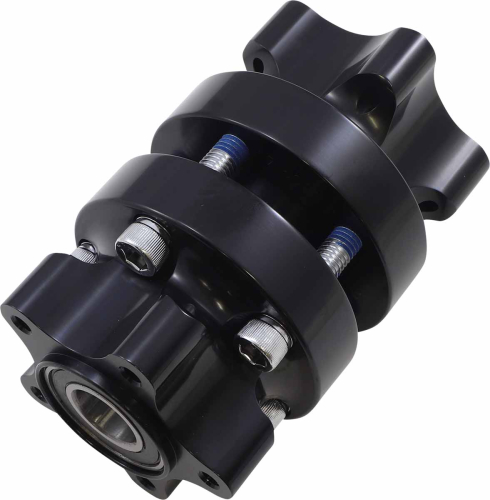 Arlen Ness - Arlen Ness Front Cartridge Hub Kit Dual Disc - Black - 17-6020-B