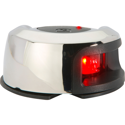 Attwood Marine - Attwood LightArmor Deck Mount Navigation Light - Stainless Steel - Port (red) - 2NM