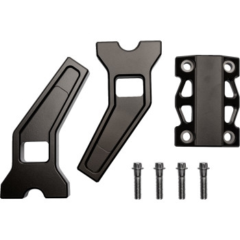 LA Choppers - LA Choppers 1in. Pullback Riser Kit - 6in. - Raw Aluminum - LA-7471-06Z