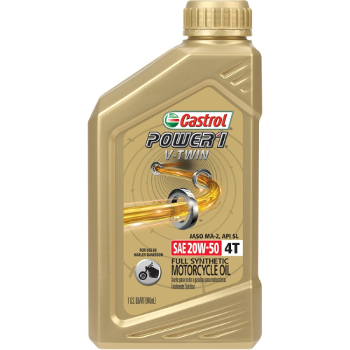 Castrol - Castrol Power 1 Racing 4T Motorcycle Oil - 20W50 - 1Qt. - 15D28D