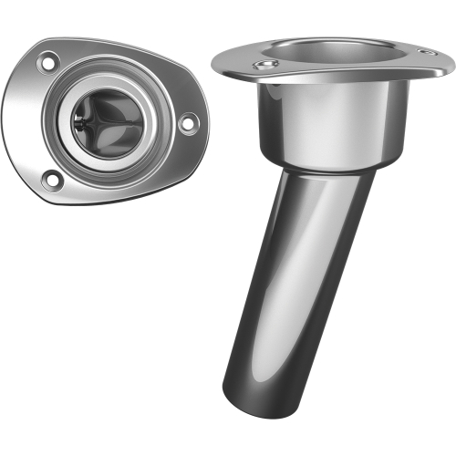 Mate Series - Mate Series Stainless Steel 15&deg; Rod &amp; Cup Holder - Open - Oval Top
