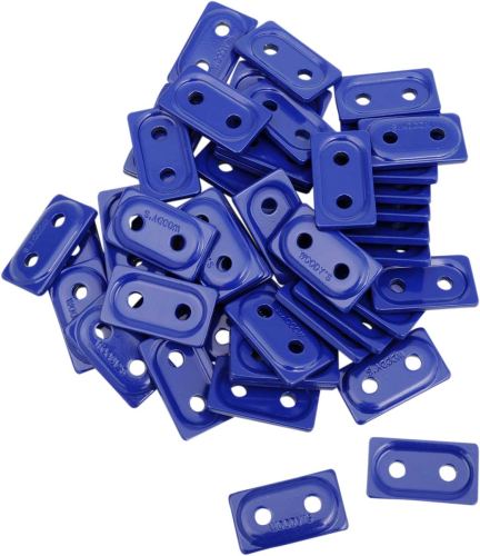 Woodys - Woodys Double Digger Aluminum Support Plates - 5/16in. - Blue (48pk.) - ADD2-3795-B