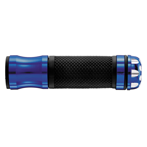 BikeMaster - BikeMaster Grips with Revolver Bar End - 7/8in. - 135mm - Blue - 101863