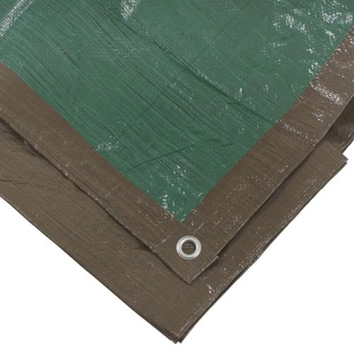Erickson - Erickson Brown/Green Reversible Tarp - Cut Size: 10x12ft. - 57032
