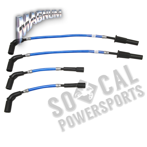Magnum - Magnum Braided Spark Plug Wires - Blue - 3047B