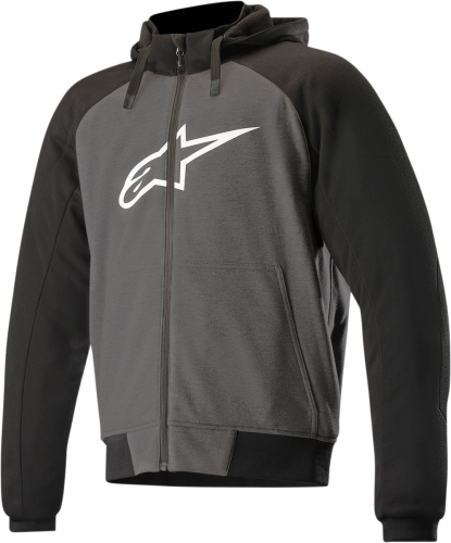 Alpinestars - Alpinestars Chrome Sport Hoodie - 4200918-1432-L - Anthracite Black/White - Large