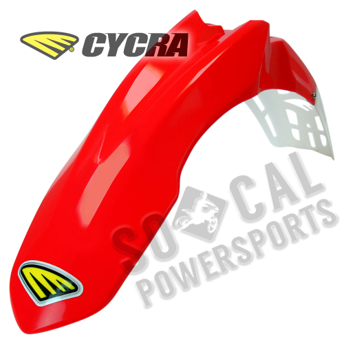 Cycra - Cycra Cycralite Front Fender - Red - 1401-33